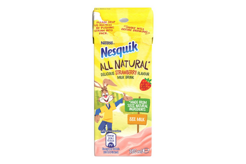 Nesquik - All Natural - Strawberry Milk Drink - 180ml