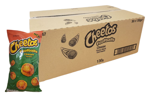 Box of Cheetos - Footballs Cheese Flavour - 30 x 130g