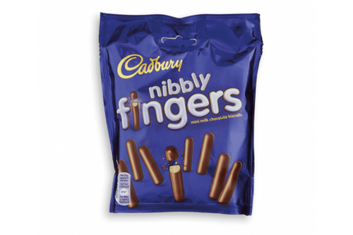 Cadbury - Nibbly Fingers - Mini Milk Chocolate Biscuits - 125g