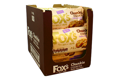 Box of Fox's - Chunkie White Chocolate Chunk Cookies - 9 x 180g