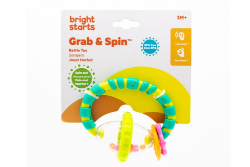 Bright Starts - Grab & Spin - 3m+ Various Colours