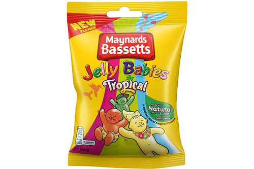 Maynards Bassetts - Jelly Babies - Tropical - 165g
