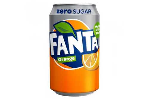 Fanta - Zero Sugar - Orange - 330ml.