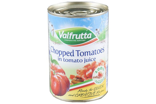 Valfrutta - Chopped Tomatoes - 400g (Damaged Tin/Label)