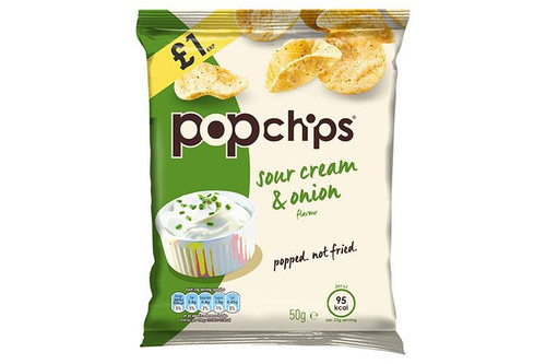 Popchips - Sour Cream & Onion - 50g