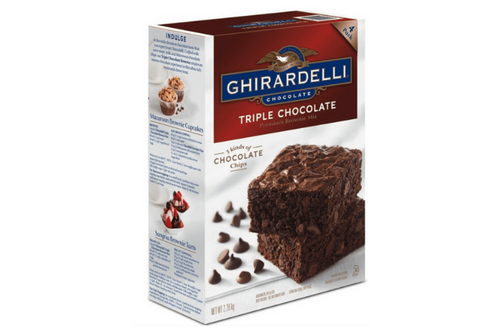 No Box - Ghirardelli - Chocolate Triple Brownie Mix - 2.26Kg (All Ingredients Sealed in Bags)