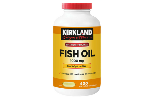 Kirkland - Fish Oil & Omega 3 - 1000mg - 400 Soft Gels (No Lid - Seal Intact)