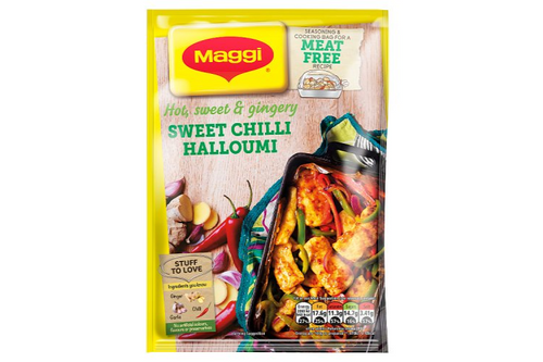 Maggi - Hot, Sweet & Gingery Sweet Chilli Halloumi Seasoning & Cooking Bag - 44g