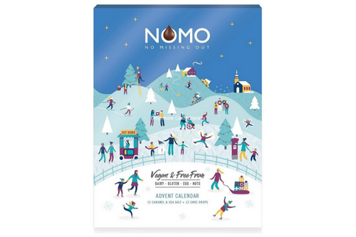 Nomo - Advent Calendar -  Caramel & Sea Salt & Creamy Choc - Vegan & Free From - 96g