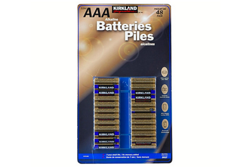 Kirkland - AAA 1.5V Alkaline Batteries - Pack of 48