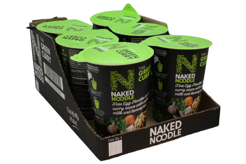 Box of Naked Noodle - Thai Green Curry - 6 x 78g