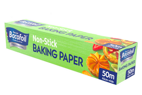Bacofoil - Non-Stick - Baking Parchment - 50m x 45cm wide