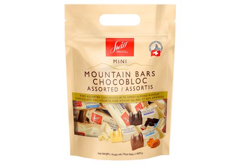 Swiss Delice - Mini Mountain Chocolate Bars - Assorted - 600g