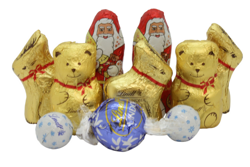 Lindt - Festive Selection - Mixed Loose in Bag x 10 - (100g Approx)