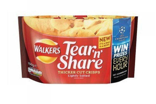 Walkers -  Tear & Share - Lightly Salted - 150g