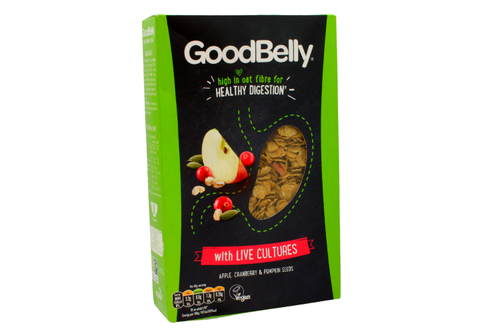 GoodBelly - Apple, Cranberry & Pumpkin Seeds Cereal - Vegan - 350g
