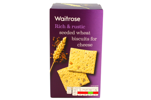 Waitrose - Seeded Wheat Biscuits for Cheese - 130g