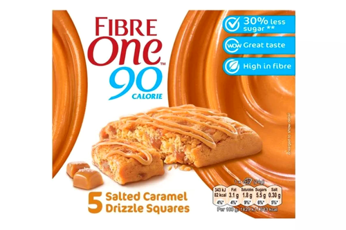 Fibre One - Salted Caramel Drizzle Squares - 5 x 24g