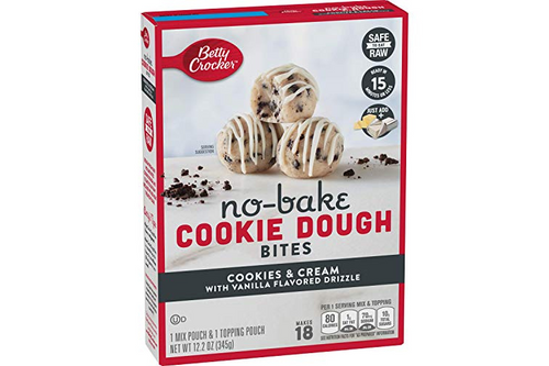 Betty Crocker - No-Bake Cookie Dough Bites Cookies & Cream - 345g