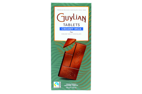 Guylian - Tablets - Creamy Milk Chocolate - 100g (4 x 25g Single Wrapped Tablets)