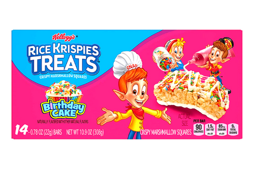 Kellogg's - Rice Krispies Treats - Birthday Cake - 14 Pack - 308g
