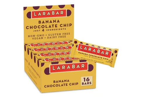 Box of Larabar - Banana Choc Chip - Vegan - Gluten Free - 16 x 45g.