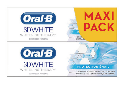 Oral-B - 3D White - 2 x 75ml (Foreign Writing)