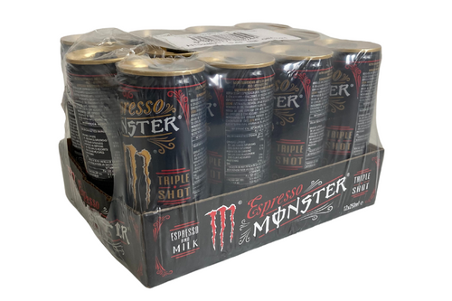 Case of Monster - Espresso and Milk - Triple Shot - 12 x 250ml