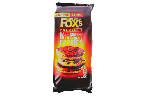 Fox's - Fabulous Half-Coated Milk Chocolate Cookies - 175g