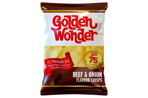 Golden Wonder - Beef & Onion Crisps - 32.5g
