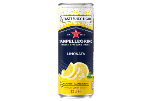 An image of Sanpellegrino - Italian Sparkling Drink - Lemon - 330ml  from Best Before Its Gone, we stock products near or past their best Before Date.