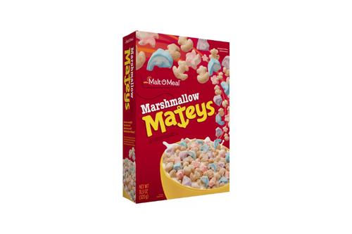 An image of Malt O Meal - Marshmallow Mateys Cereal - 320g  from Best Before Its Gone, we stock products near or past their best Before Date.