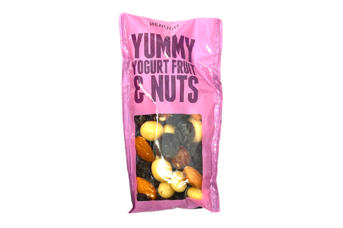 An image of Benugo - Yummy Yogurt Fruit &amp; Nuts Snacks - 50g from Best Before Its Gone, we stock products near or past their best Before Date.