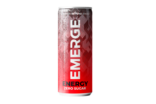 An image of Emerge - Zero Sugar Energy Drink - 250ml from Best Before Its Gone, we stock products near or past their best Before Date.