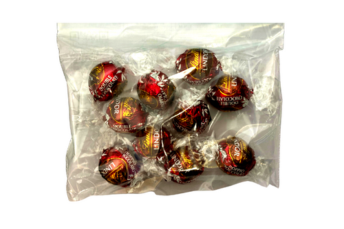 An image of Lindt - Bag of Lindor Chocolate Truffles - Double Chocolate x 10 from Best Before Its Gone, we stock products near or past their best Before Date.