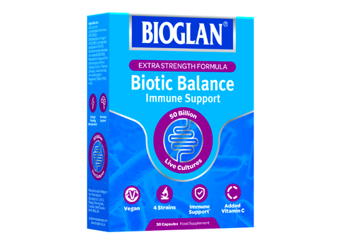 An image of Bioglan - Biotic Balance - Immune Support - Extra Strength - Vegan - 30 Capsules from Best Before Its Gone, we stock products near or past their best Before Date.