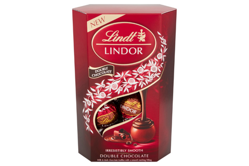 An image of Lindt - Lindor - Double Chocolate - 200g from Best Before Its Gone, we stock products near or past their best Before Date.