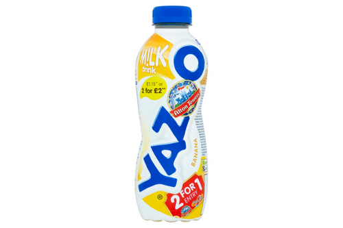 An image of Yazoo - Banana Milk - 400ml. from Best Before Its Gone, we stock products near or past their best Before Date.