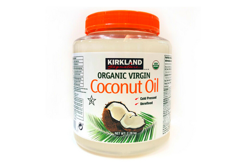 An image of Kirkland - Organic Virgin Coconut Oil - 2.28kg (Damaged Lid) from Best Before Its Gone, we stock products near or past their best Before Date.