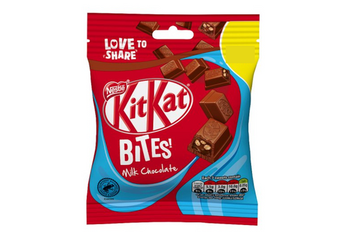 An image of Nestle - Kit Kat Bites - Milk Chocolate Sharing Bag - 80g  from Best Before Its Gone, we stock products near or past their best Before Date.