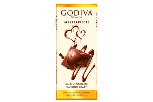 An image of Godiva - Masterpieces - Dark Chocolate Ganache Heart - 86g from Best Before Its Gone, we stock products near or past their best Before Date.