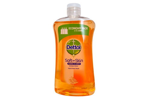 An image of Dettol - Soft on Skin - Antibacterial Liquid Hand Wash - Refill - Grapefruit - 750ml from Best Before Its Gone, we stock products near or past their best Before Date.