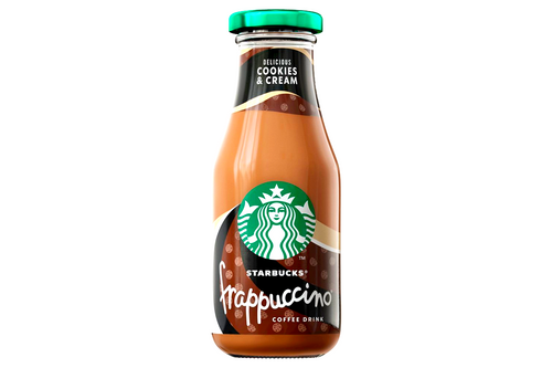 An image of Starbucks - Frappuccino - Cookies &amp; Cream Flavoured Milk - Iced Coffee - 250ml from Best Before Its Gone, we stock products near or past their best Before Date.