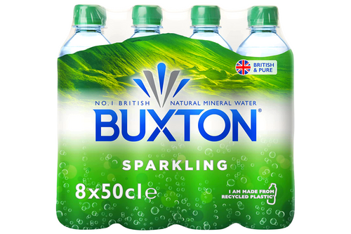 An image of Buxton - Sparkling Natural Mineral Water - 8 x 500ml from Best Before Its Gone, we stock products near or past their best Before Date.