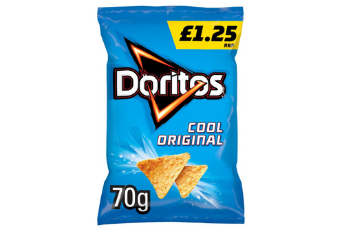 An image of Doritos - Cool - Original Flavoured Corn Chips - 70g from Best Before Its Gone, we stock products near or past their best Before Date.