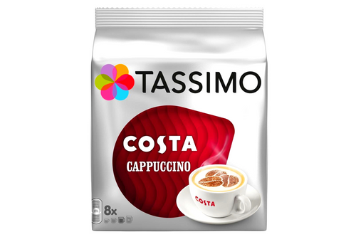 An image of Tassimo - Costa - Cappuccino Coffee Pods x 8 from Best Before Its Gone, we stock products near or past their best Before Date.