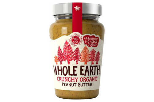 An image of Whole Earth - Crunchy - Organic Peanut Butter - 340g from Best Before Its Gone, we stock products near or past their best Before Date.