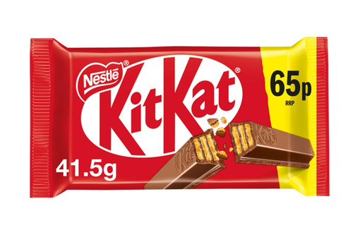 An image of Nestle - Kit Kat - 4 Finger Milk Chocolate Bar - 41.5g from Best Before Its Gone, we stock products near or past their best Before Date.