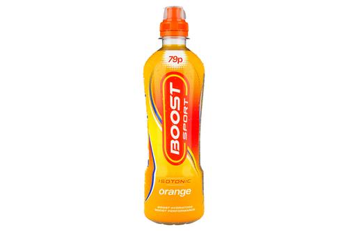 An image of Boost Sport - Isotonic Orange Drink - 500ml. from Best Before Its Gone, we stock products near or past their best Before Date.