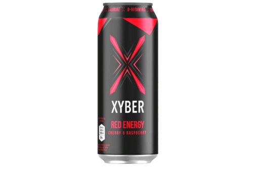 An image of Xyber - Red Energy - Cherry Raspberry - 500ml from Best Before Its Gone, we stock products near or past their best Before Date.